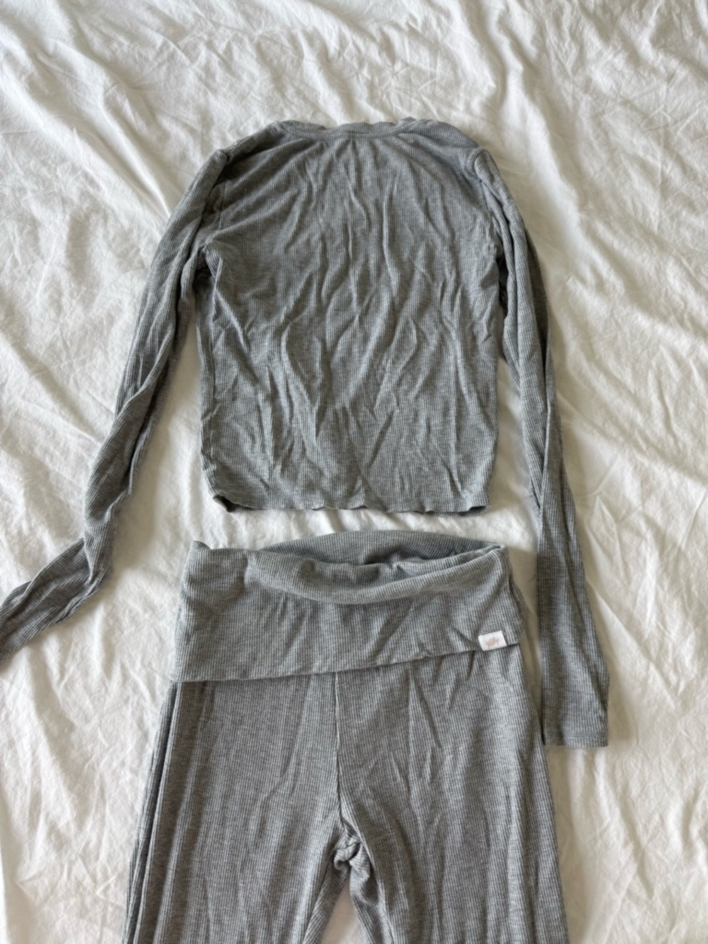 Yitty Soft Rib Grey Lounge Set - Picture 5 of 6